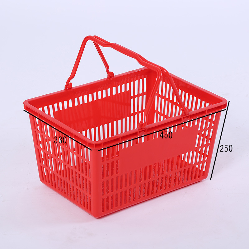 ตระกร้าพลาสติ๊ก ช้อปปิ้งเกรด A ล่วงไม่เเตก อายุการใช้งานนาน พร้อมส่ง