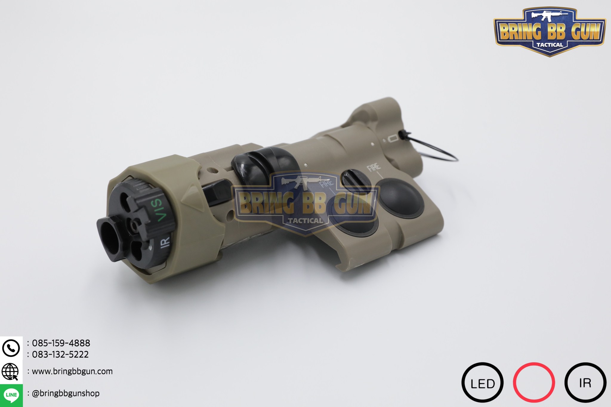 กล่องไฟฉาย+เลเซอร์ชี้เป้า+ไฟฉายIR+เลเซอร์ชี้เป้าIR (อุปกรณ์เล็งช่วยส่องสว่าง) B.E. Meyer รุ่น MAWL-C1+