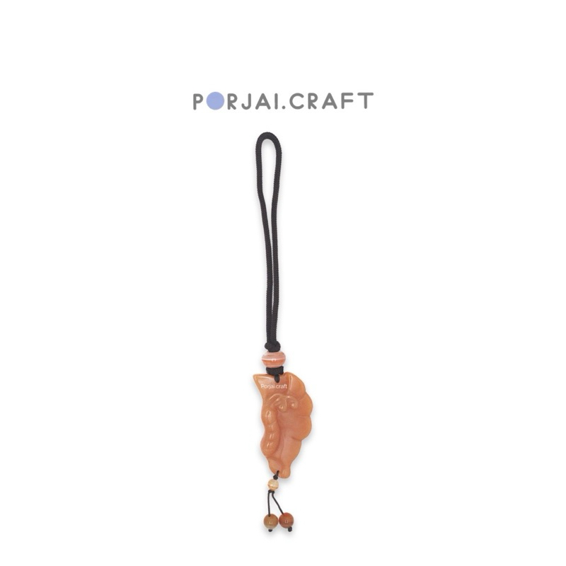 Orange Aventurine Butterfly Keychain พวงกุญแจผีเสื้ออเวนจูรีนสีส้ม