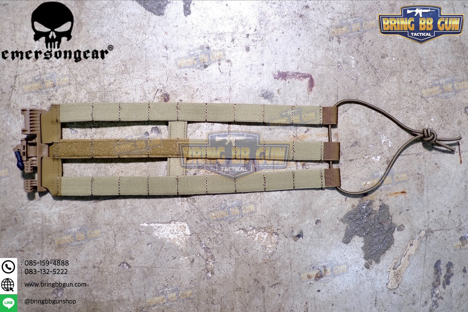 ชุดเซ็ตปลดเสื้อเกราะไว (ชุดสายโอบ-ปลดไว) ยี่ห้อ Emerson (Vest single point quick release Mesh Cummerbund) (Quick Release Cummerbund Set)