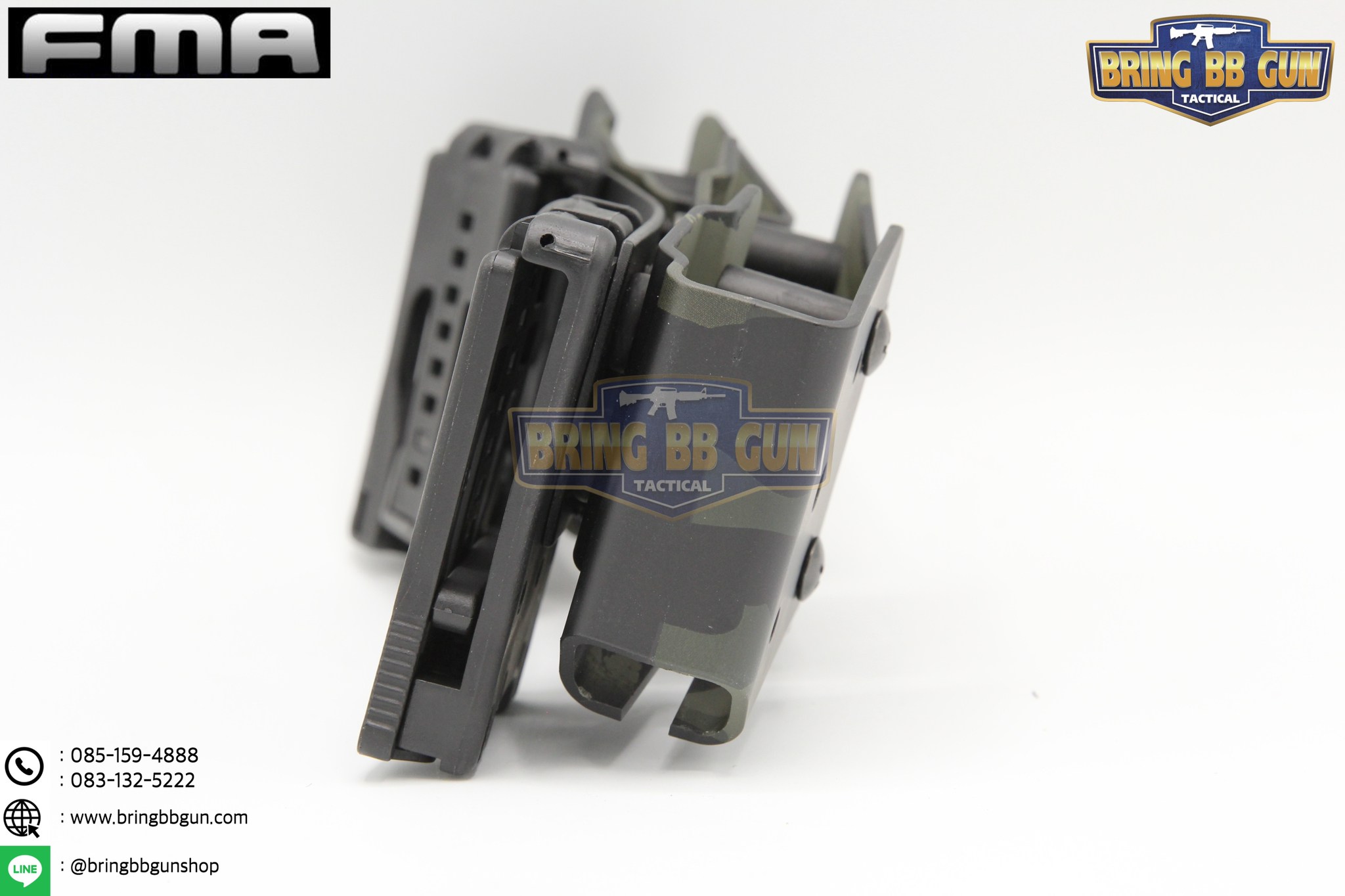 ซองแม็กกาซีนปืนสั้น 9mm.(ซองแม็กกาซีนปืนสั้นสามช่อง) (IPSC pouch for 9mm.) FMA