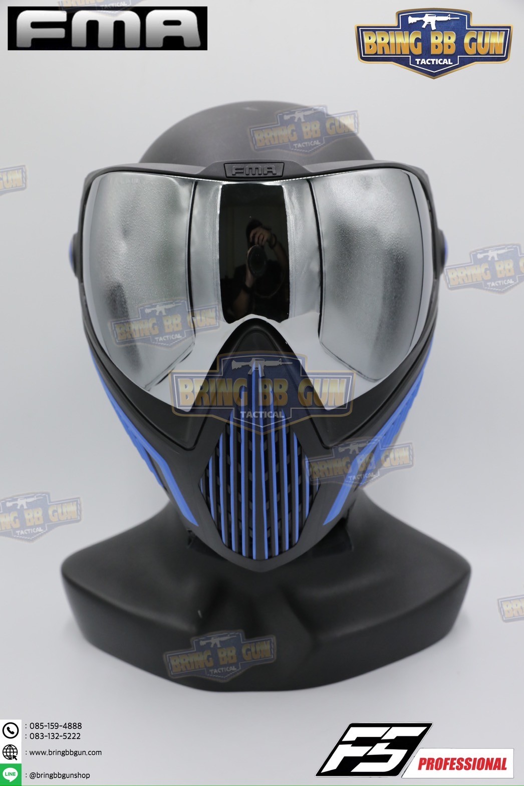 หน้ากาก F5 ยี่ห้อ FMA (FMA F5 STORM GOGGLE MASK) (F5 Professional) (Storm Goggle Mask)