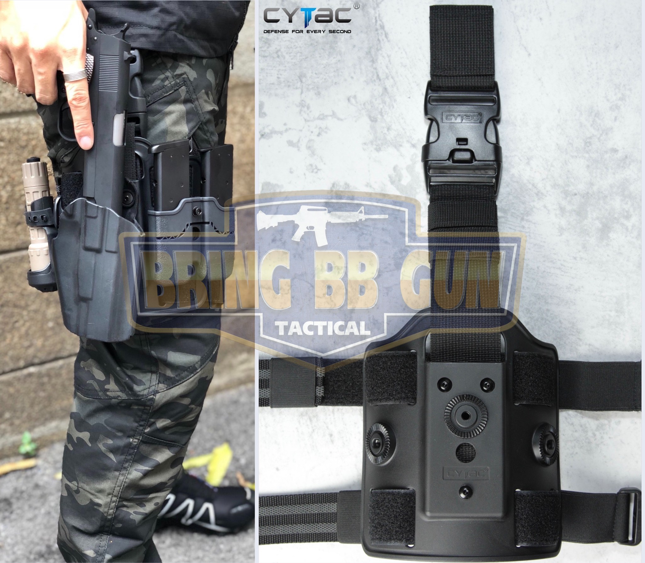 เพลทรัดต้นขา Cytac (Cytac Drop Leg Platform)