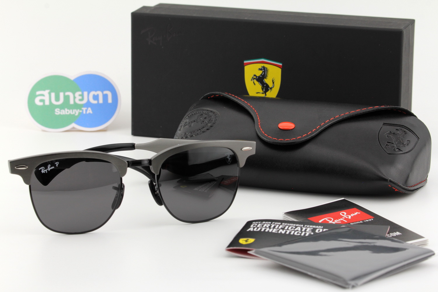 RayBan Ferrari Collection RB3807M F108K8 Polarized Lenses