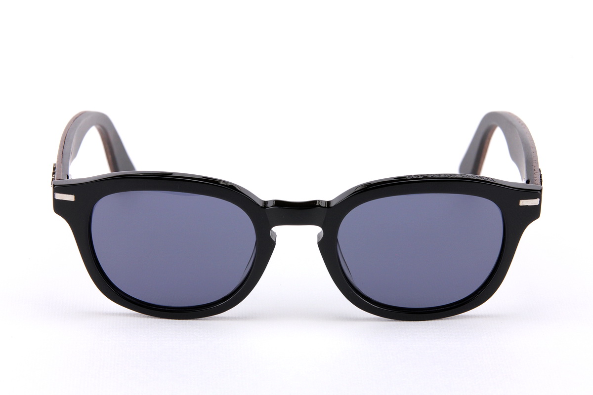 แว่นกันแดดขาไม้ Weekend Duet Collection Tokyo Black (Dark)