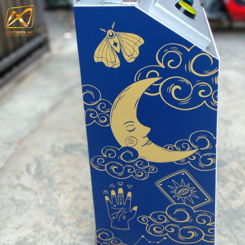 เช่าเกมส์วงล้อไฟฟ้า ตั้งพื้นขนาดวงล้อ 76 ซม. สูง 165 ซม. พร้อมแป้นกดปุ่มแรนดอมรับรางวัล