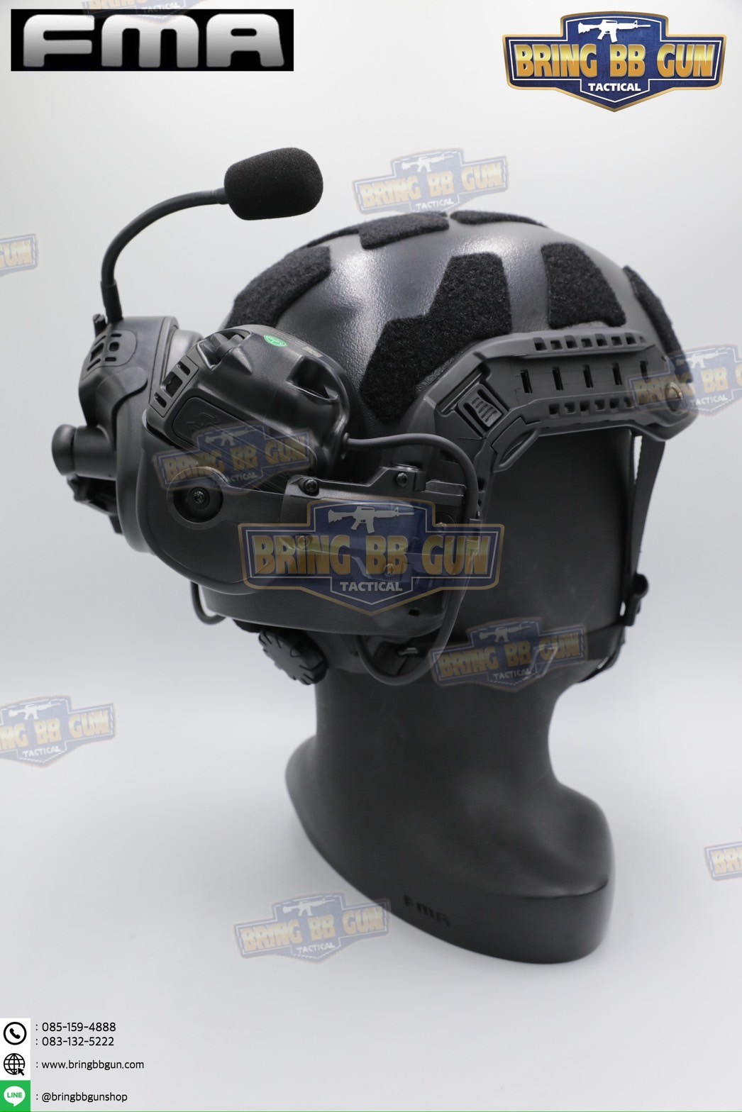 หูฟังสื่อสารตัดเสียงได้ FCS Falcon ยี่ห้อ FMA (FCS Falcon Ears Tactical Communication Headset)