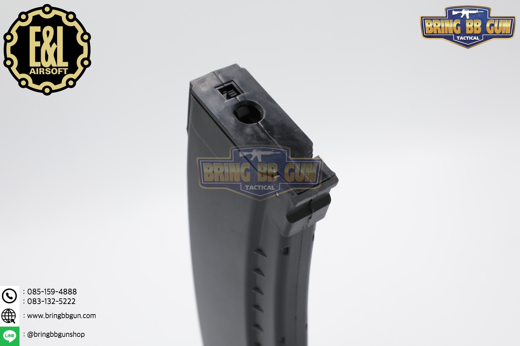 แม็กกาซีน AK74 ยี่ห้อ E&L แบบstand(ไม่ต้องปั่น) ทรง บอดี้พลาสติก (AK Mid-cap magazine)