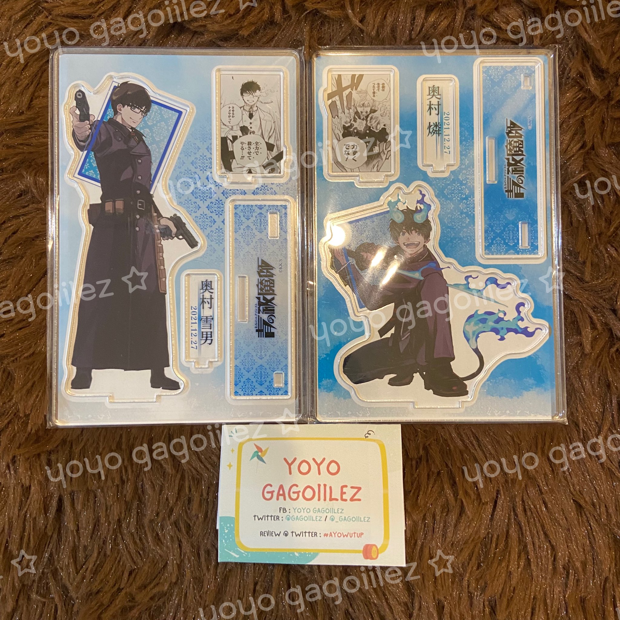 [Blue Exorcist] Birthday Standee 2021 (ยูคิโอะ + ริน)