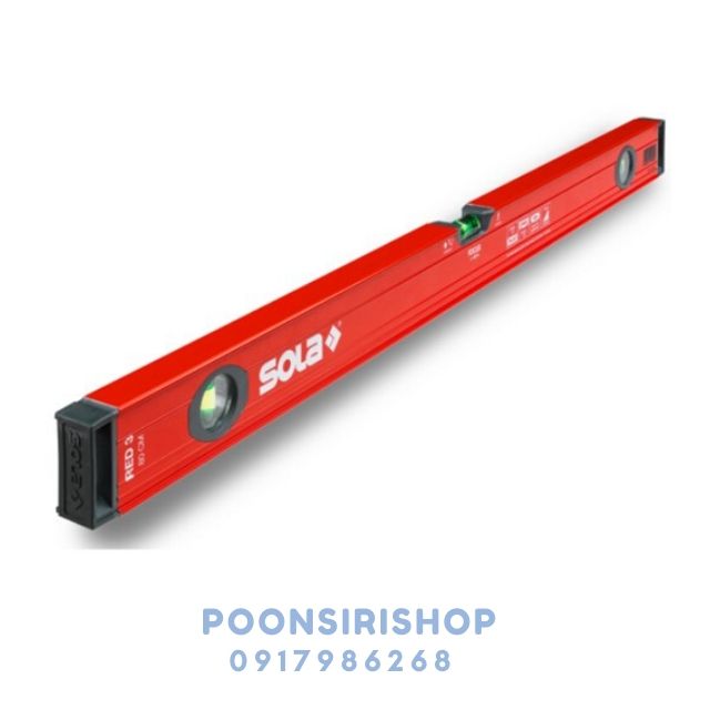 SOLA 69020831 SM60 ระดับน้ำอลูมิเนียมแบบกล่องรุ่นประหยัด ขนาด 60 ซม.