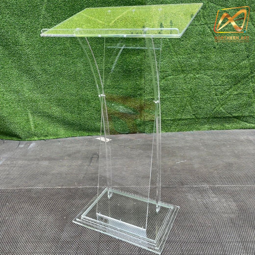 โพเดียม อะคริลิคใส รุ่น AC-29 TOP เอียง ขนาด(W)59 x (L)38 x (H) 110 ซม.(งานนำเข้า)