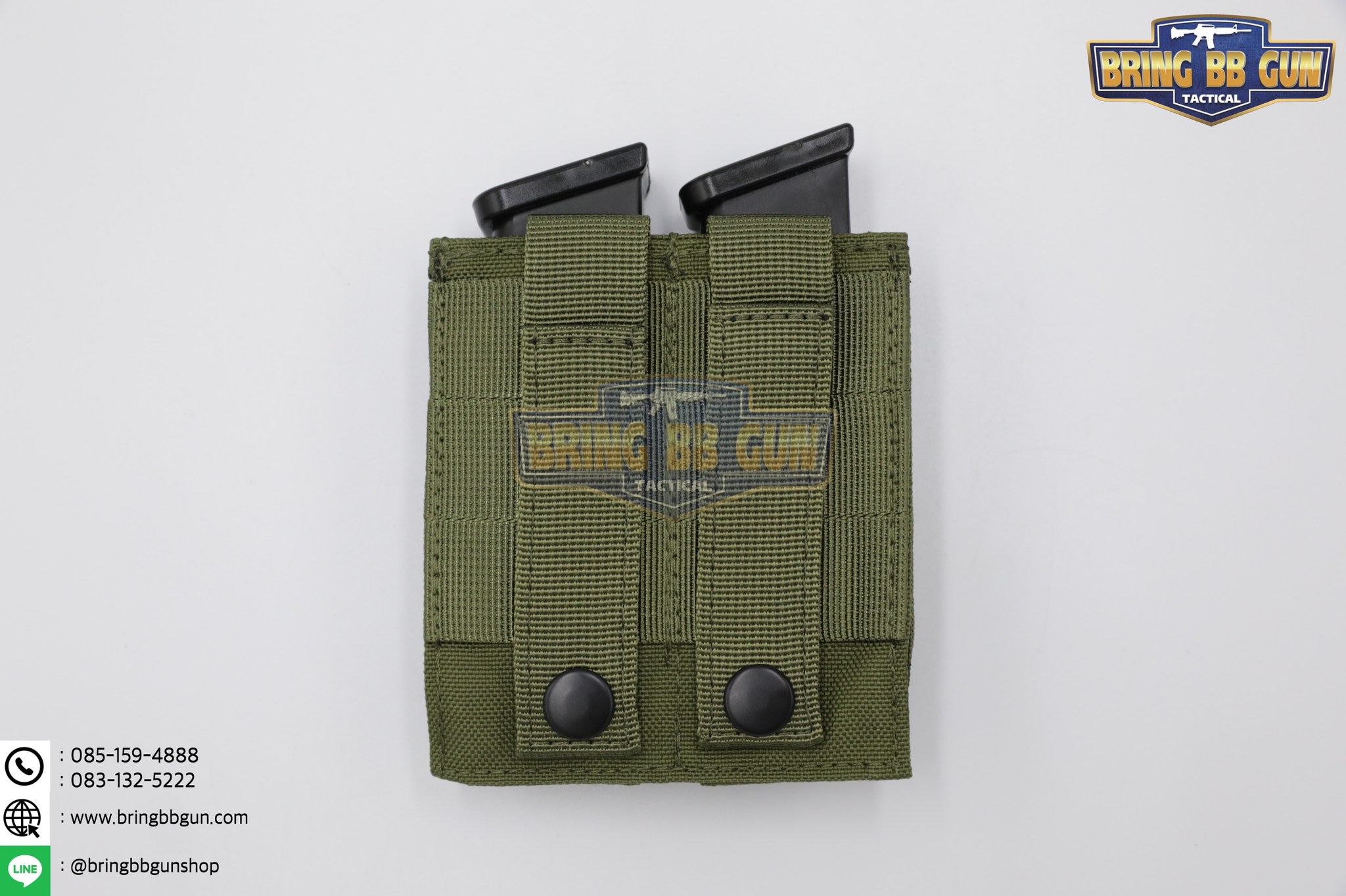 เพ้าเเม็กกาซีนปืนสั้นคู่แบบผ้า M5 (ซองแม็กกาซีนคู่แบบผ้า M5)