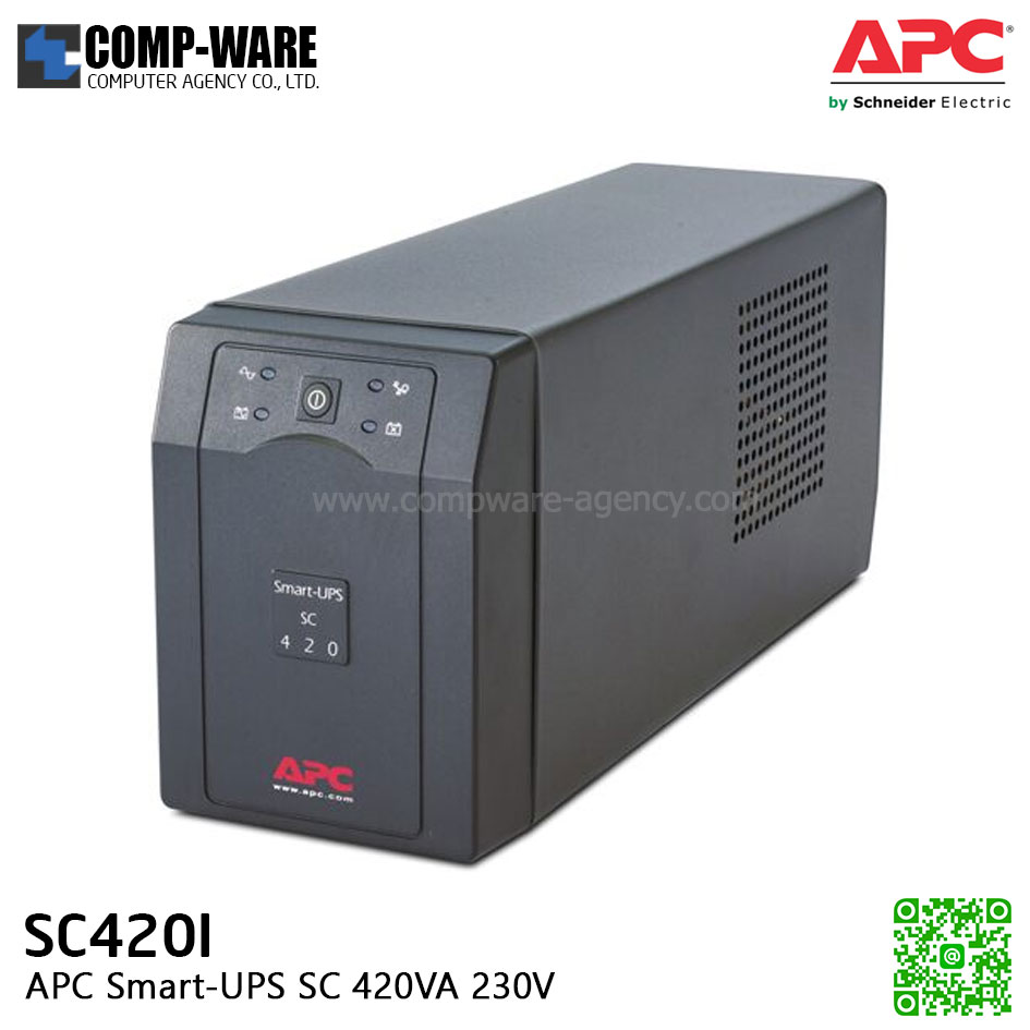 APC Smart-UPS SC 420VA 230V Tower APC-SC420I - 3Y onsite 5x8