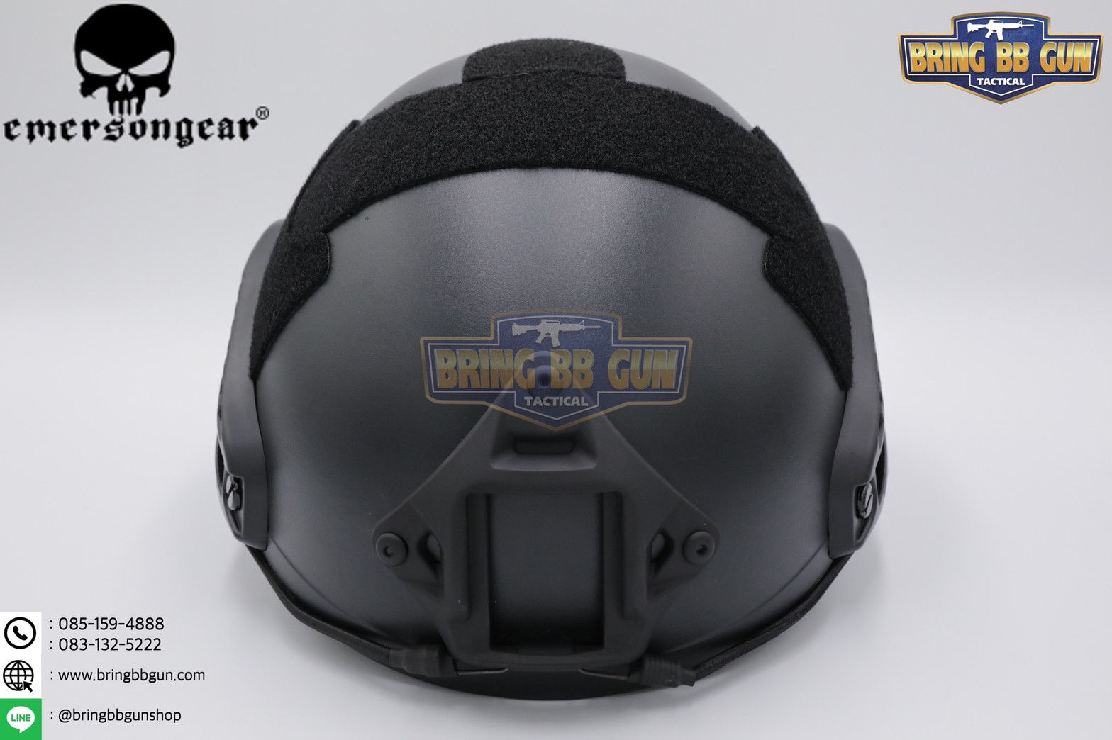 หมวก Fast ยี่ห้อ Emerson รุ่น ปรับท้ายทอยได้ (หมวกฟาส) (Fast Helmet MH type)