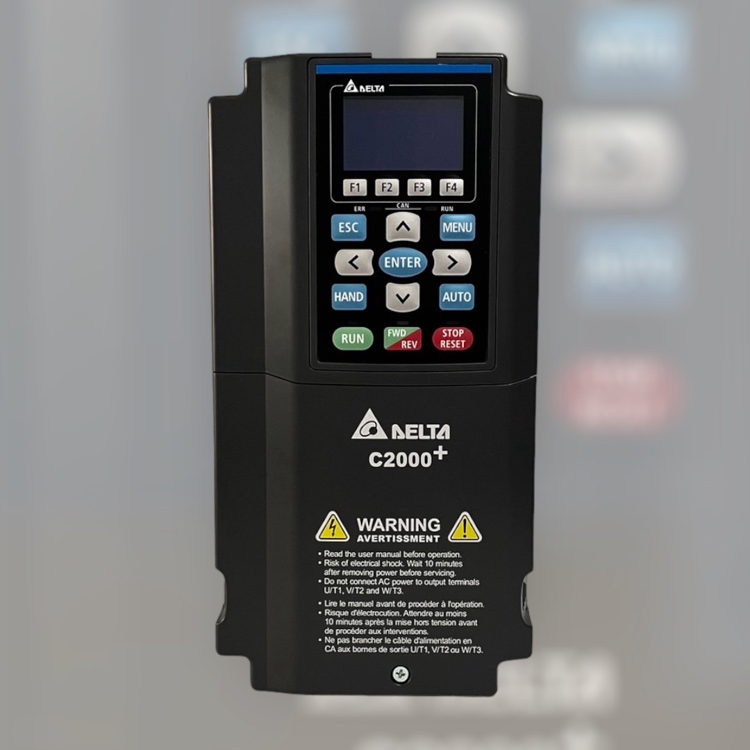 Delta Inverter C2000 VFD037C43A-21 5HP 3.7kW Input 380V 3-Phase Output 380V 3-Phase