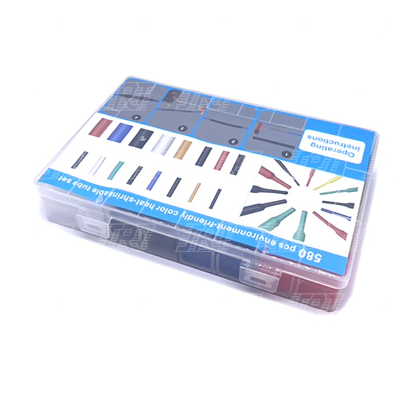 กล่องท่อหด ท่อหดหุ้มสายไฟ สำหรับหุ้มสายไฟ Heat Shrink Tube| 1 ชุด มีจำนวน 580 เส้น | H1-SET580