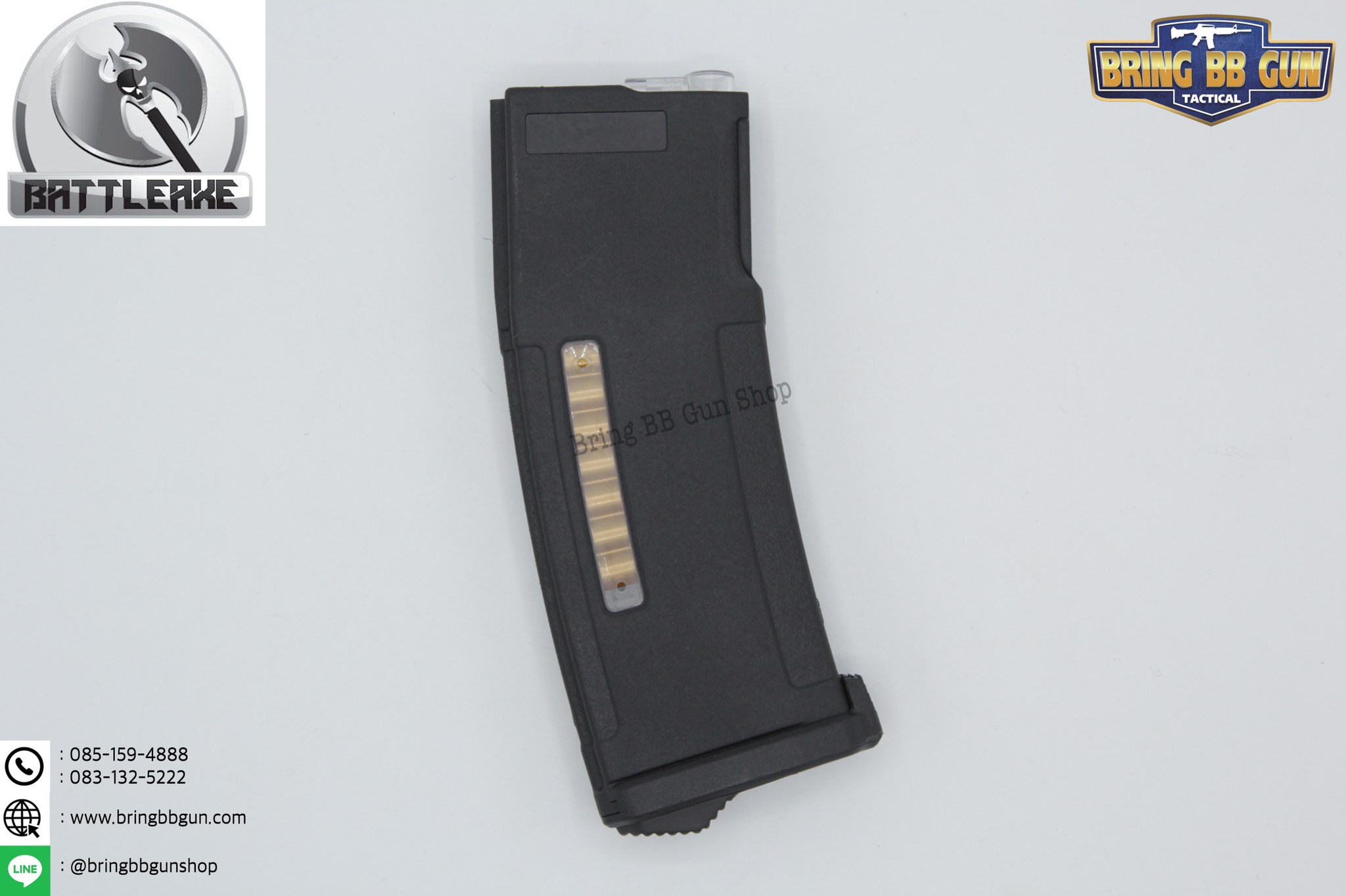 แม็กกาซีน M4 ยี่ห้อ Battle Axe แบบstand ❌ไม่ต้องปั่น❌มี4ทรงให้เลือก ทรง P-mag / ทรง EPM / ทรง 002 / ทรง IMI Lancer