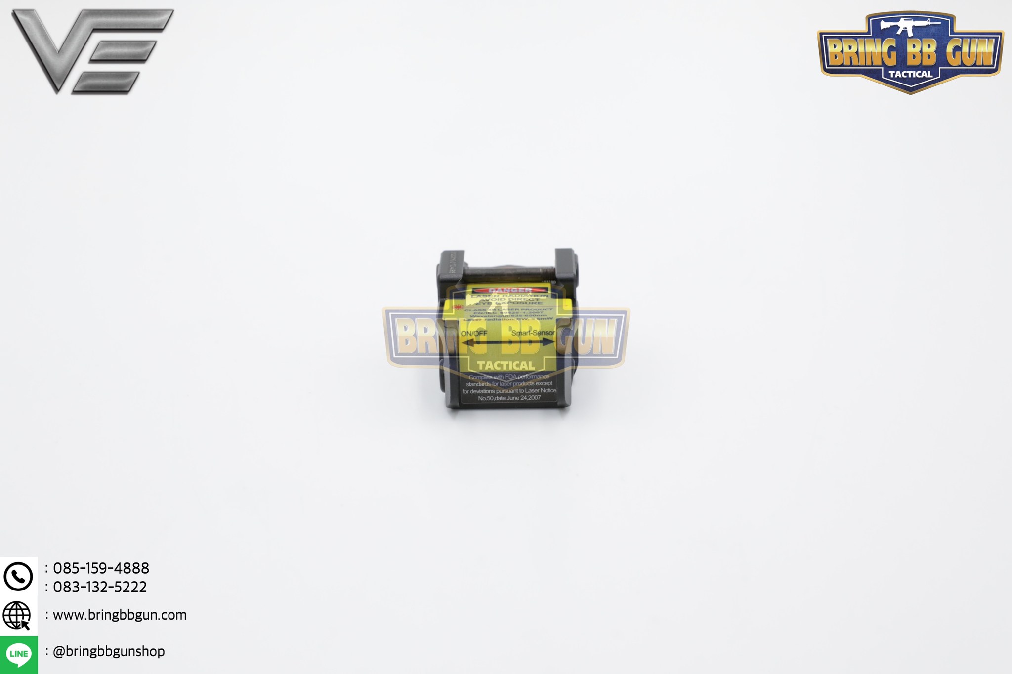 เลเซอร์สีแดงชี้เป้าติดปืน (Sub-Compact) ยี่ห้อ Vector Optics รุ่น Viper Ray Scrapper (Viper Ray Scrapper Sub-Compact Pistol Flashlight)