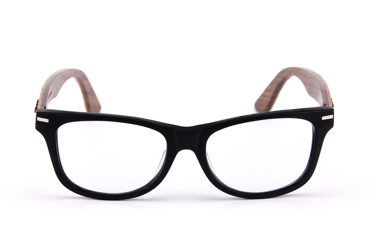 กรอบแว่นสายตาขาไม้ Weekend Duet Collection New York Matte Black (Light)