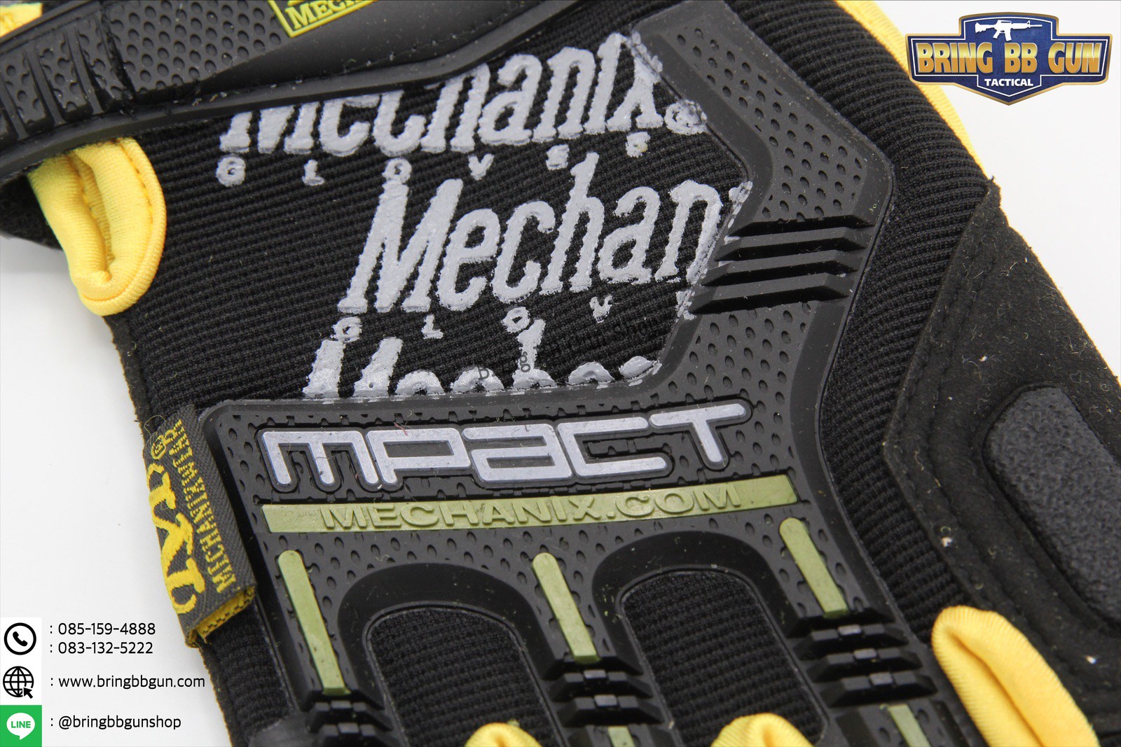 ถุงมือครึ่งนิ้ว ยี่ห้อ Mechanix รุ่น M-Pact