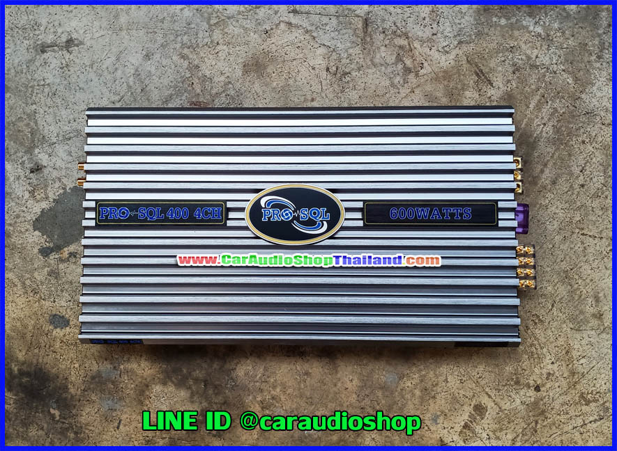 แอมป์ 4 คุณภาพสูง PRO SQL 400 4 CH (กำลังขับสูง + ไพเราะ)