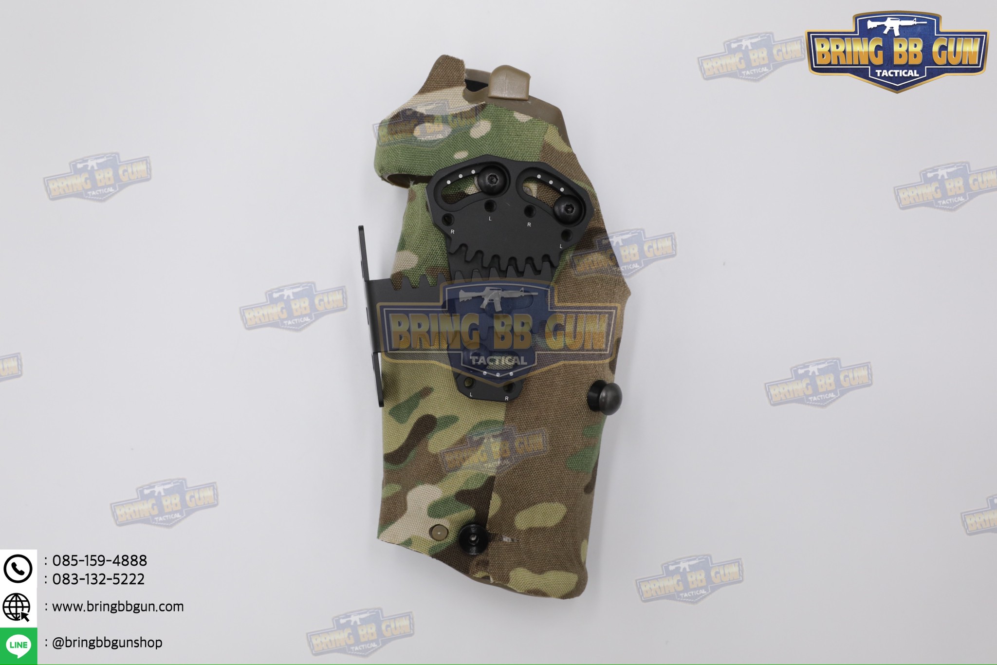 เพลทเสริมซองปืนติดเพ้าทูนิเก้ รุ่น NCP2 (แผ่นเพลทติดอุปกรณ์เสริมซองปืน) (Tourniquet Adapter Mount) (Tourniquet Adapter Mount for Safariland Holsters) (BBC NCP2) (NCP2 for Safariland Holsters) (Negative Cant Plate)