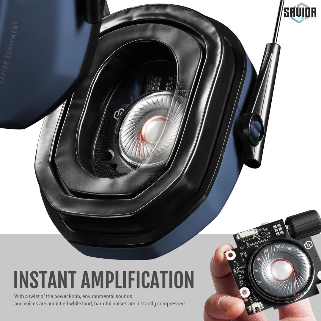 หูฟังตัดเสียง ตอนยิงปืน SAVIOR APOLLO - ELECTRONIC SOUND SUPPRESSORS