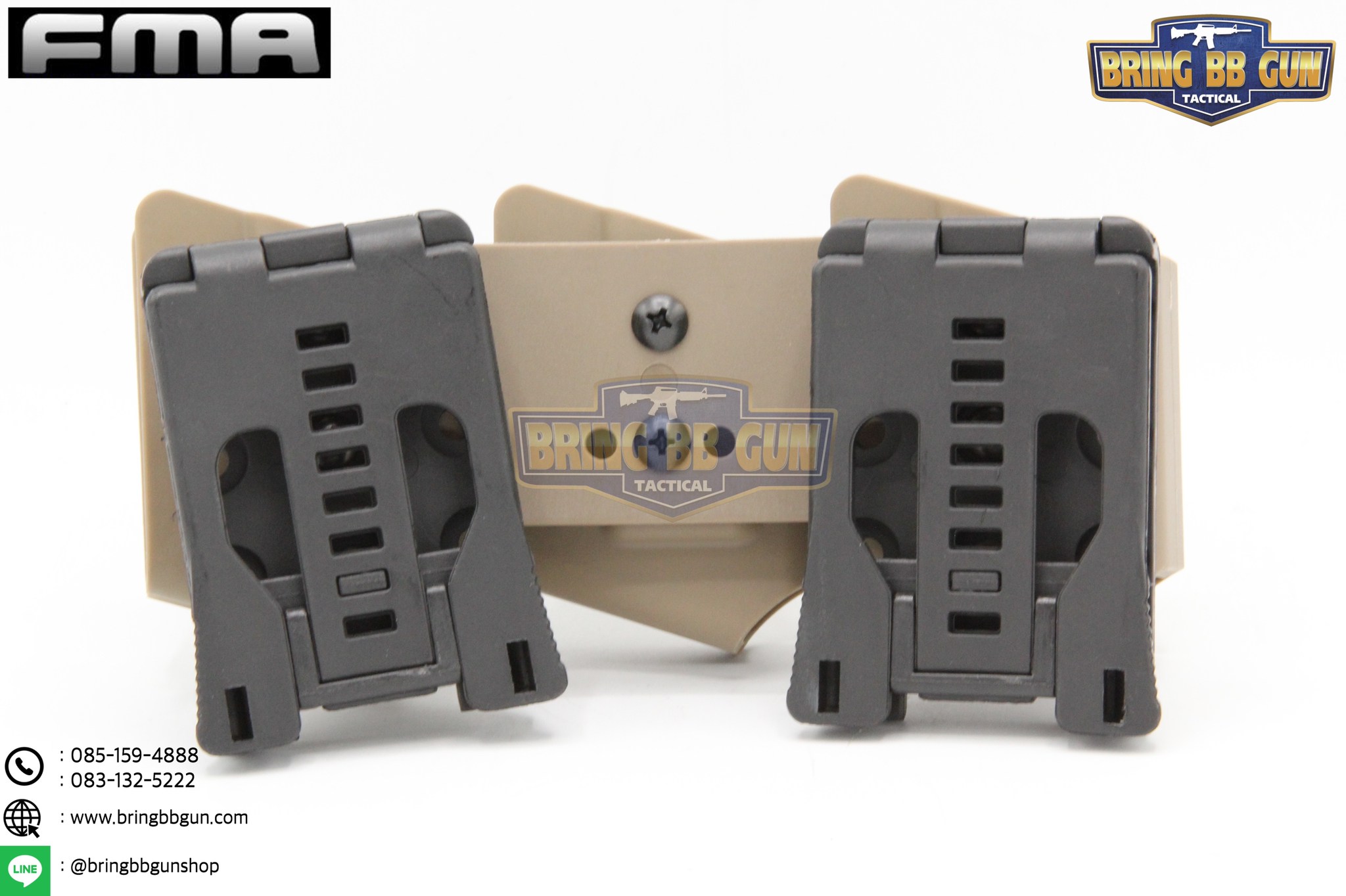 ซองแม็กกาซีนปืนสั้น 9mm.(ซองแม็กกาซีนปืนสั้นสามช่อง) (IPSC pouch for 9mm.) FMA