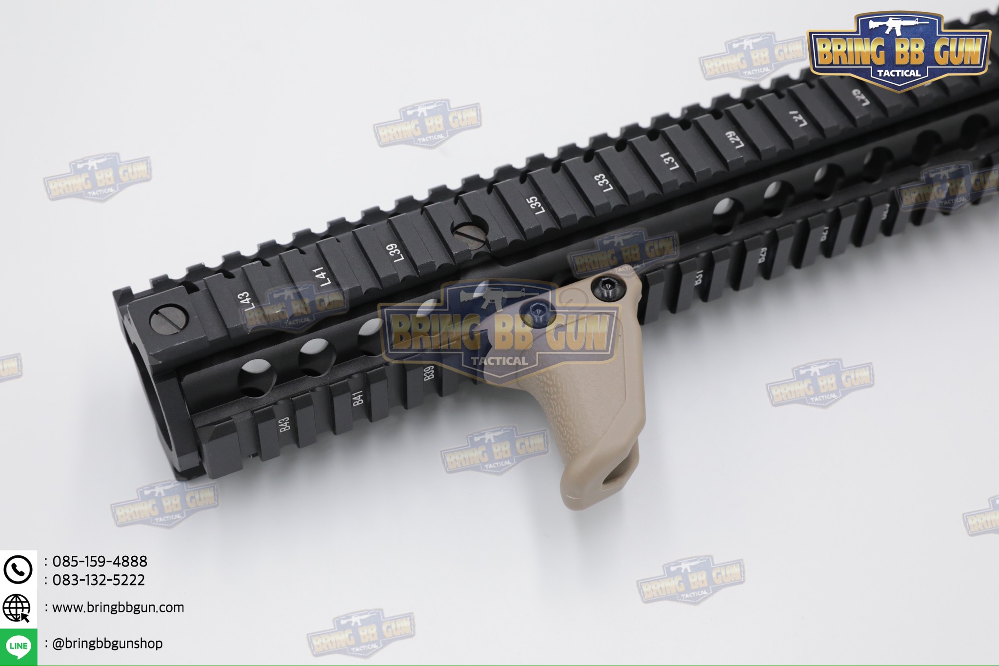 กริ๊ปมือหน้าทรง Emissary Development Handbrake รุ่น Picatinny (ราง 20mm.) (Angled Foregrip) (ใช้ได้กับชุดหน้าระบบราง Picatinny เท่านั้น)