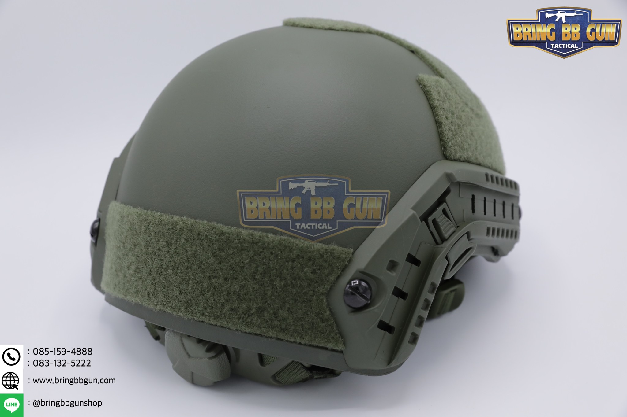 หมวก Fast ปรับท้ายทอยได้(หมวกฟาส) (Fast Helmet MH type) รุ่น Upgrade Version No holes ปรับรัดท้ายทอย