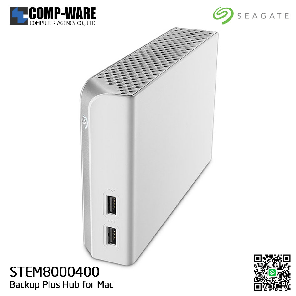 Seagate Backup Plus Hub for Mac 8TB External Desktop Hard Drive (STEM8000400)