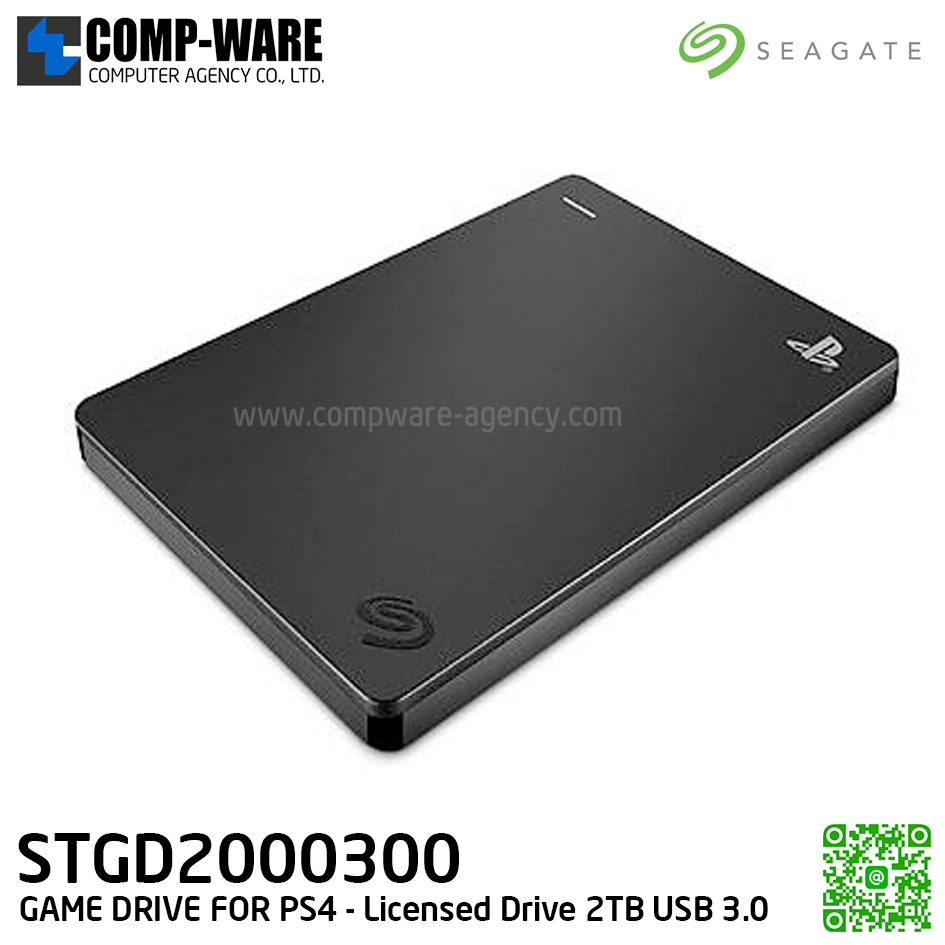 Seagate 2TB Game Drive for PS4 Licensed Drive Portable External USB3.0 Hard Drive - STGD2000300