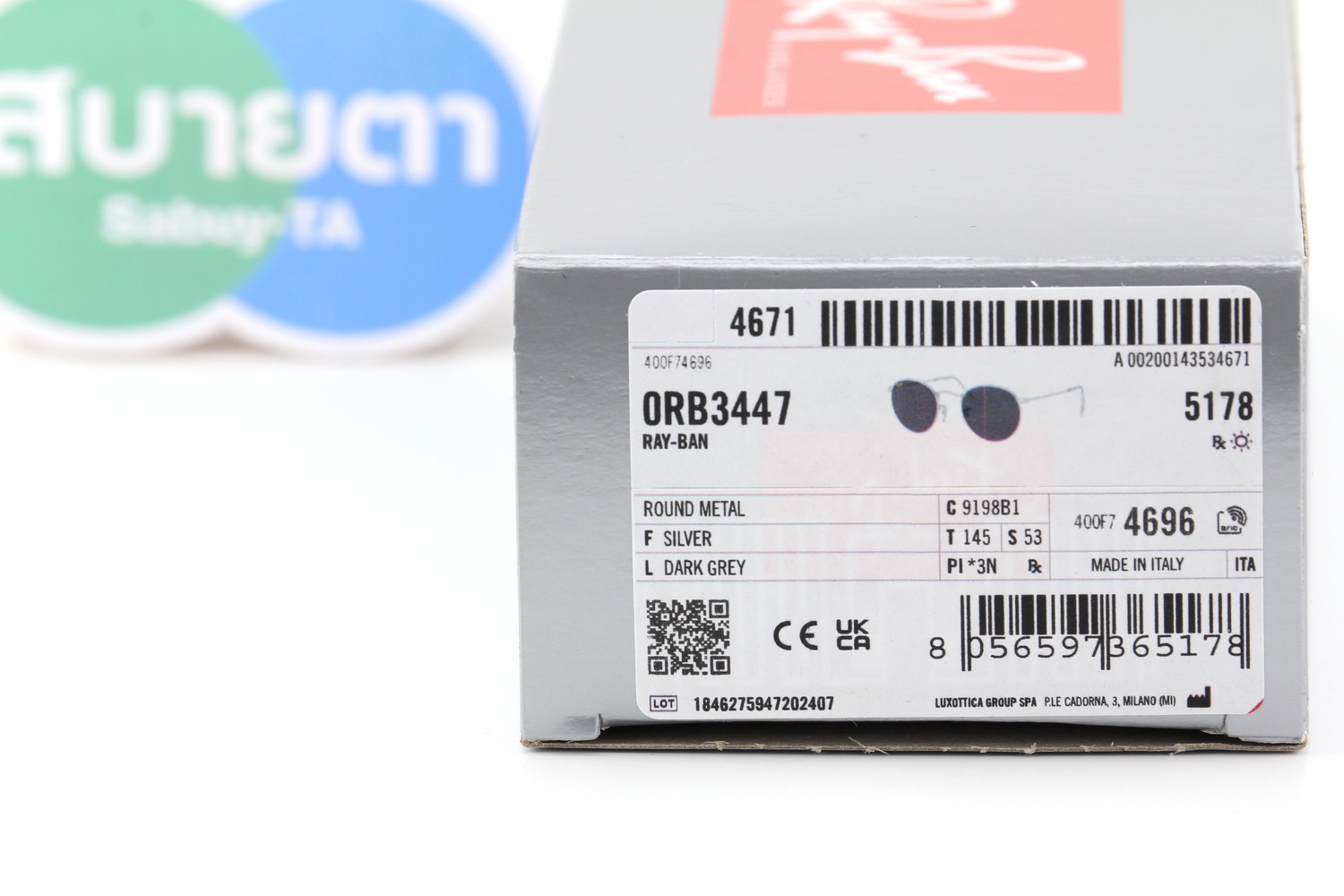 RayBan Round Metal RB3447 9198B1 Legend Gold