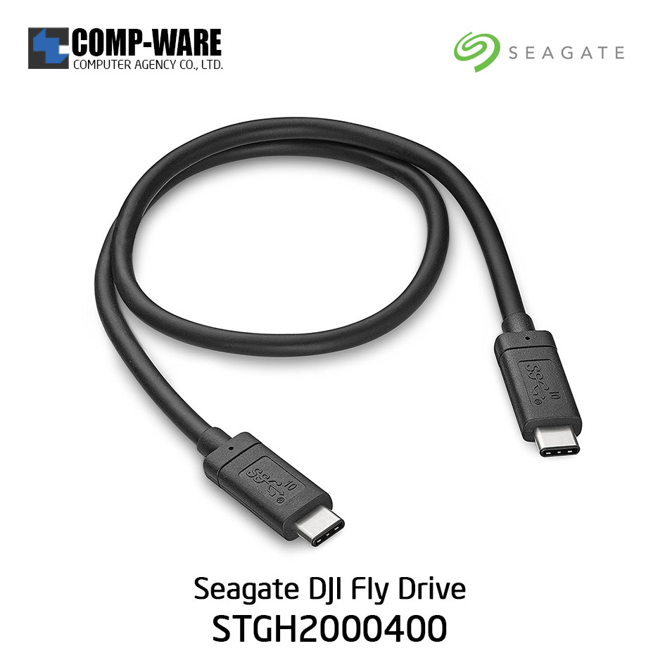 Seagate 2TB DJI Fly Drive for Drone Footage - Portable Drive with Micro SD Card Slot and USB-C to USB-C cable STGH2000400