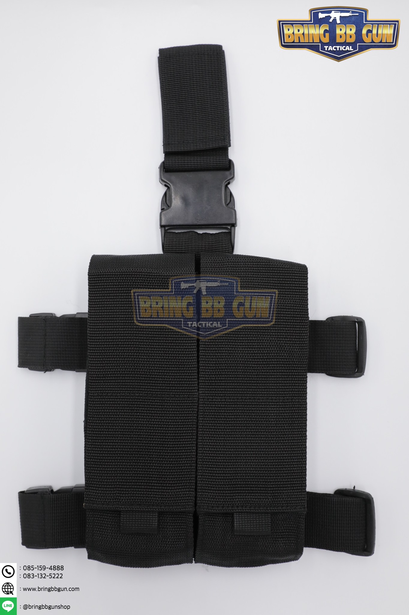 ซองแม็กกาซีนปืนยาวคู่รัดต้นขา (ซองแม็กรัดขาสาย PP M16)