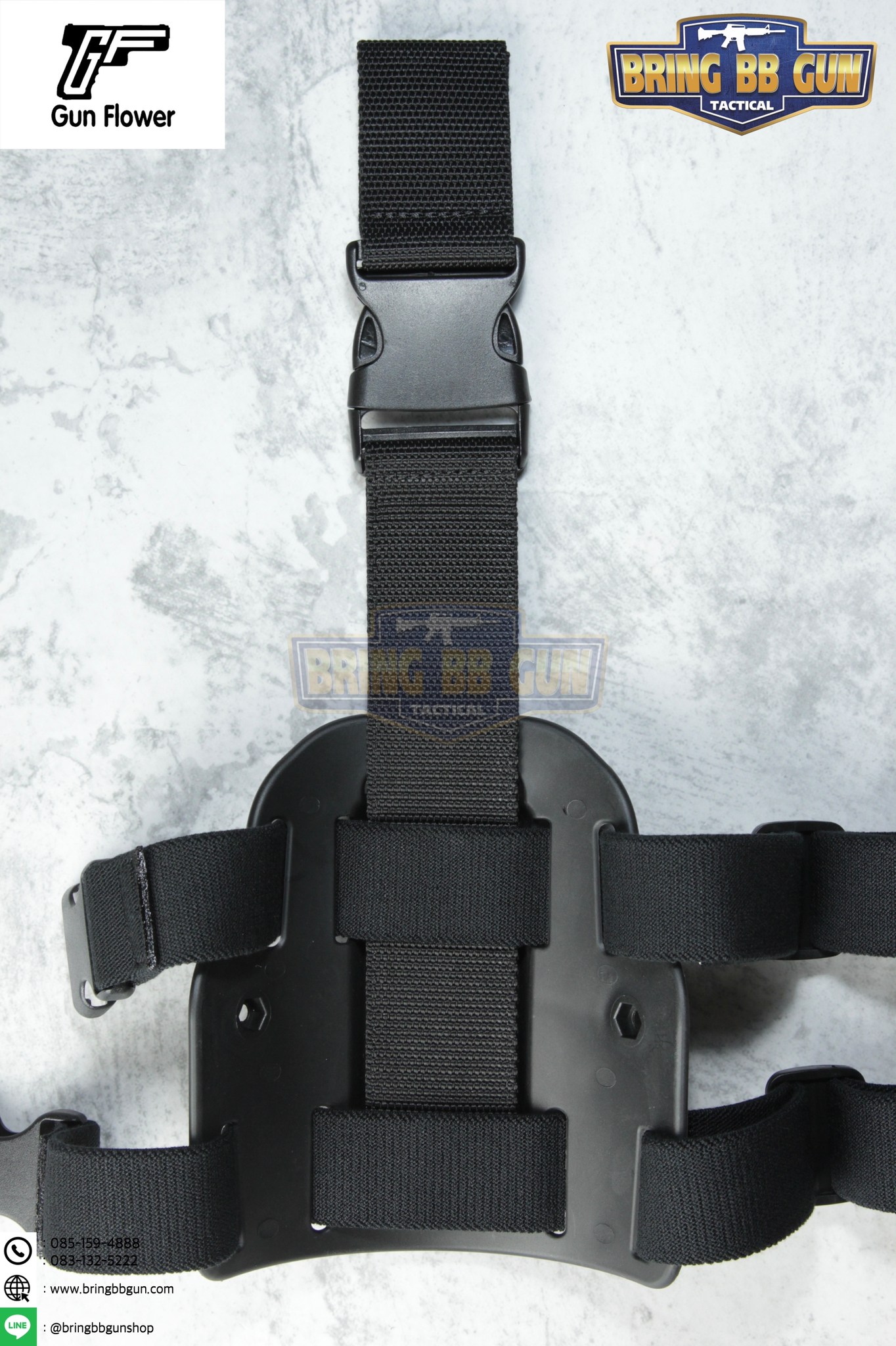 เพลทรัดต้นขา Gun & Flower (Gun & Flower Drop Leg Platform)