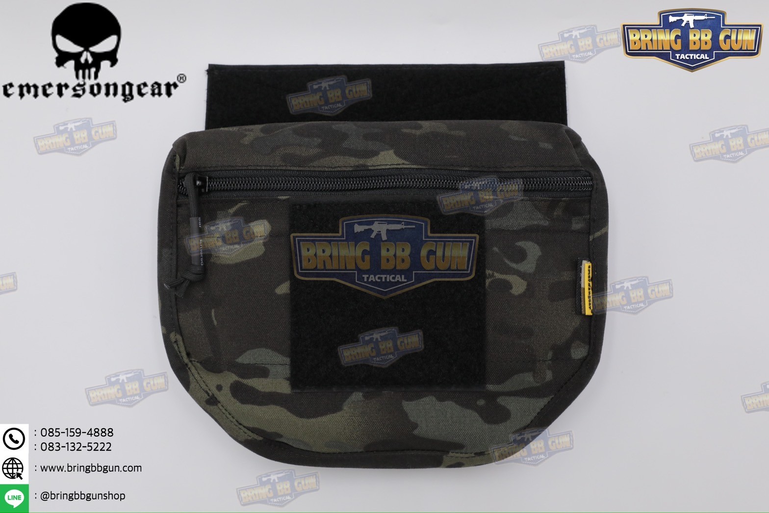 กระเป๋าจิงโจ้ติดเสื้อเวส ยี่ห้อ Emerson (EmersonGear armor carrier drop pouch/AVS JPC CPC) (Armor Carrier Drop Pouch) (Lower Accessories Pouch) (Drop Pouch)