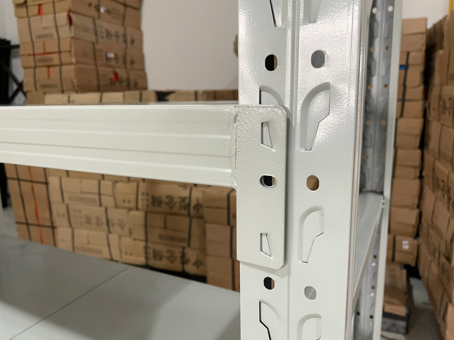 ชั้นวางเหล็ก Micro Rack W150 x D60 x H200 cm. สีขาว(อมเทา)