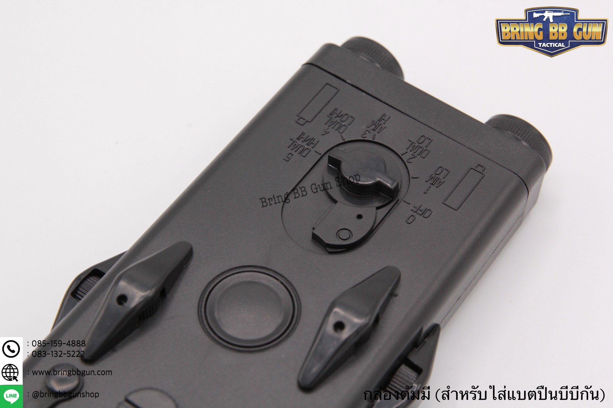 กล่องPEQดัมมี่ ยี่ห้อ D-Boy กล่องเก็บแบตเตอรี่สำหรับปืนบีบีกันที่หาที่เก็บแบตเตอรี่ยาก