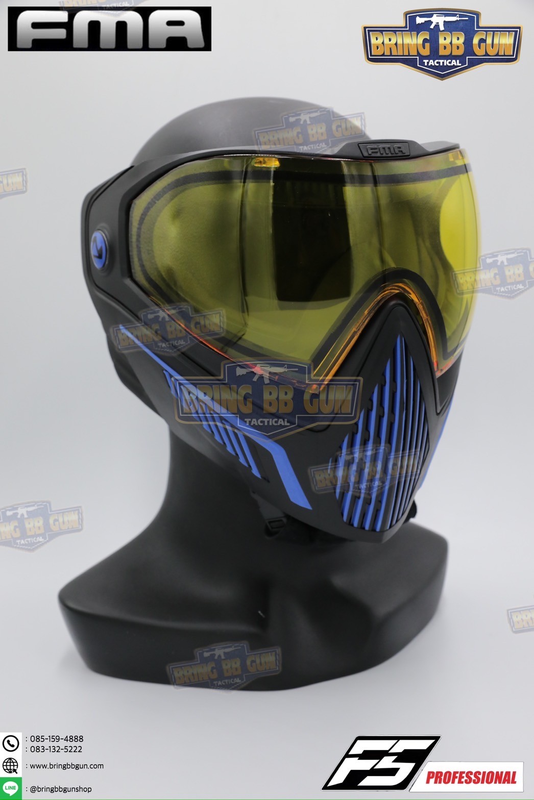 หน้ากาก F5 ยี่ห้อ FMA (FMA F5 STORM GOGGLE MASK) (F5 Professional) (Storm Goggle Mask)