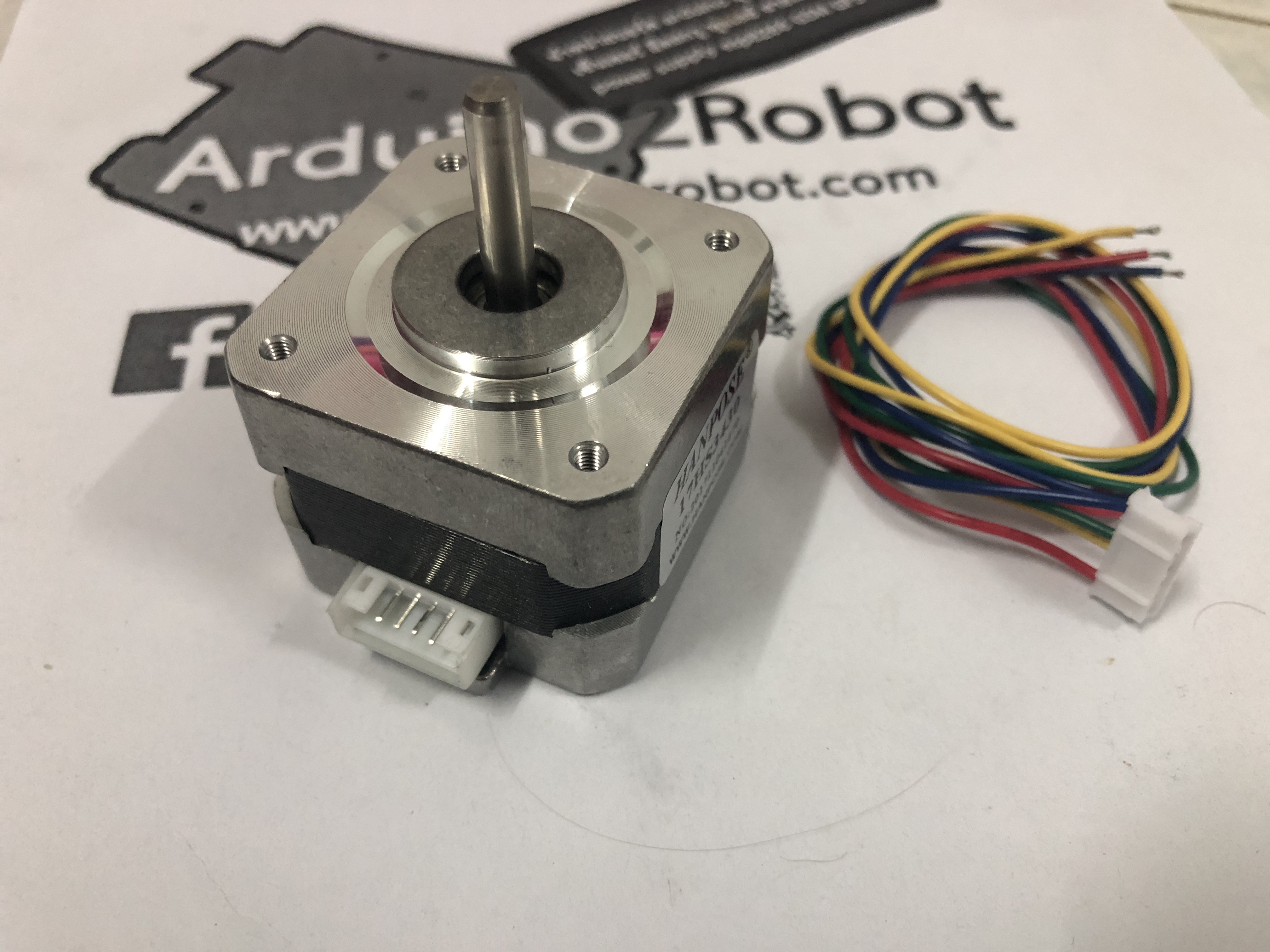 Stepper Motor ( Nema 17) แรงบิด 28 N.cm 0.4A (17HS3430)