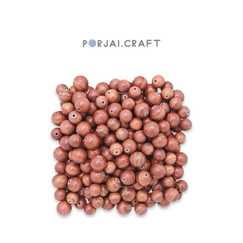Red Malachite beads ลูกปัดแจสเปอร์เรดมาลาไคต์