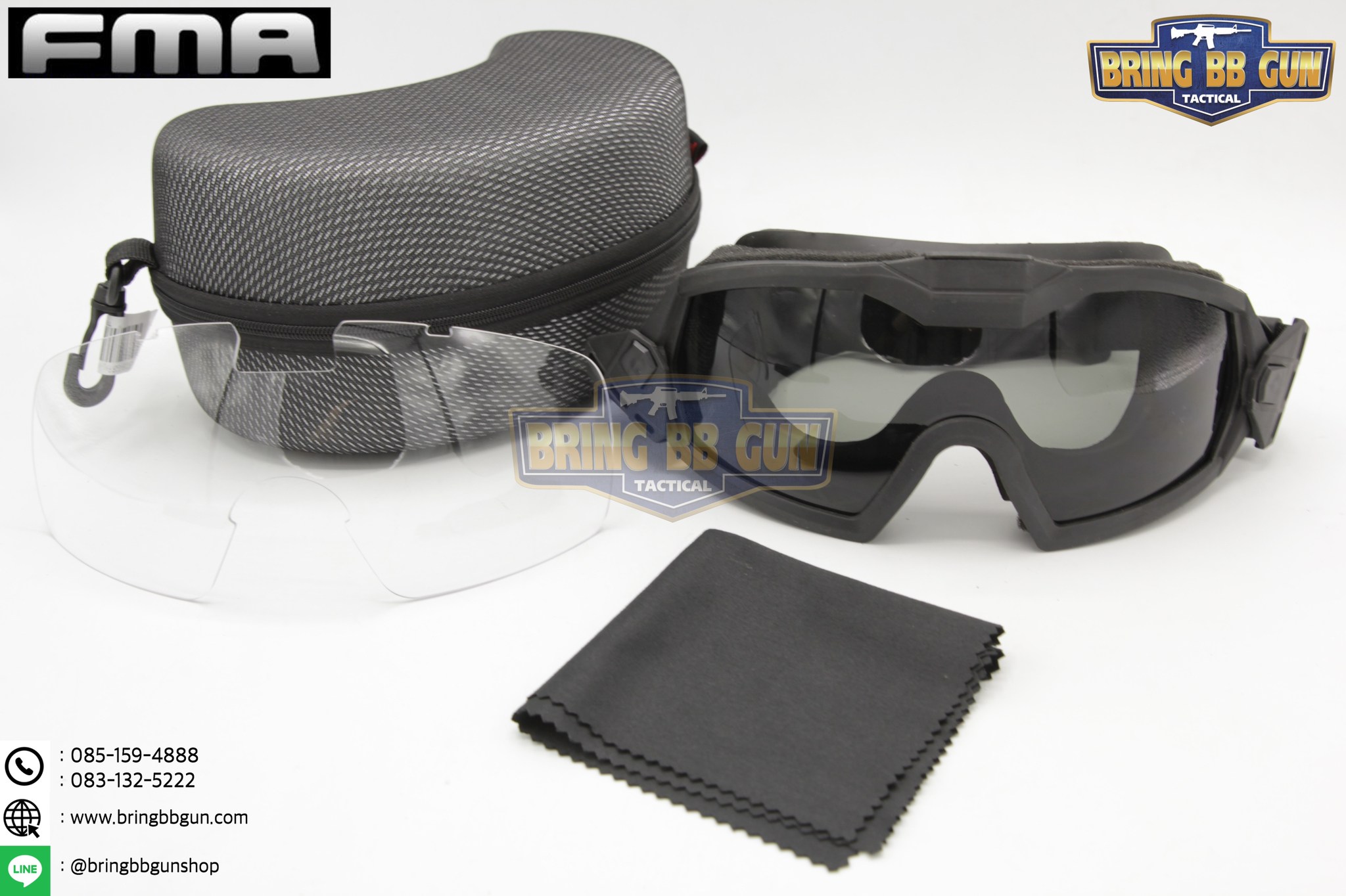 แว่นตากันลมรุ่นมีพัดลม ยี่ห้อ FMA (Regulator Updated version with Fan Goggle）