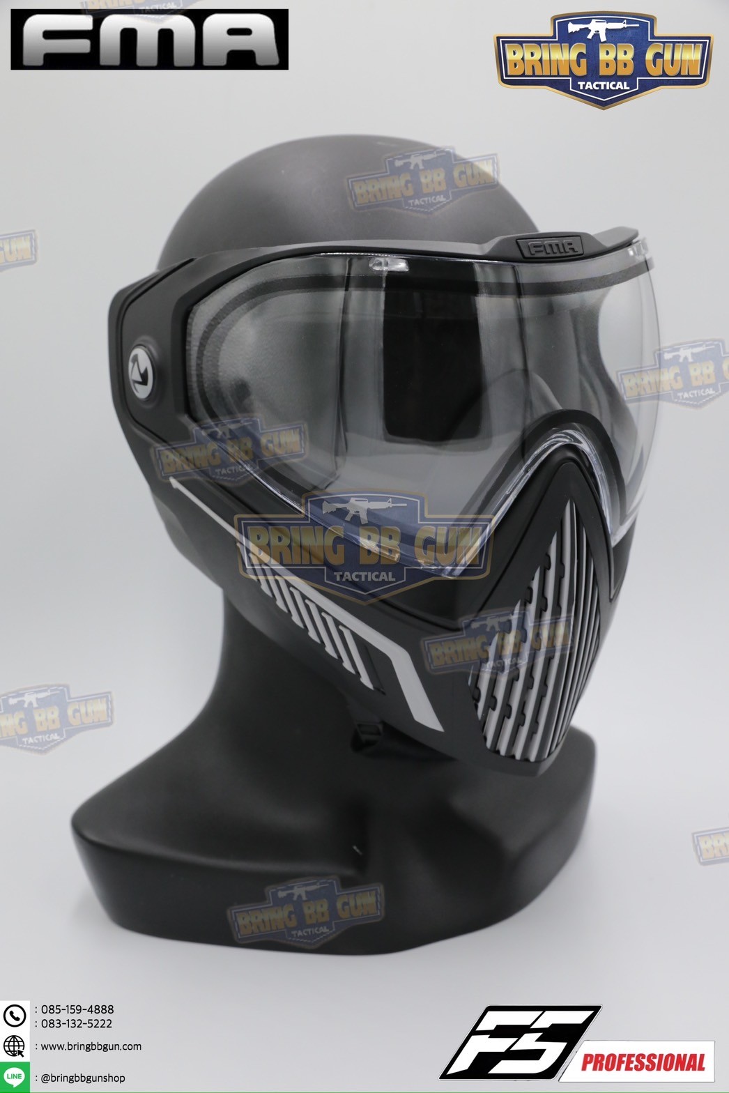 หน้ากาก F5 ยี่ห้อ FMA (FMA F5 STORM GOGGLE MASK) (F5 Professional) (Storm Goggle Mask)
