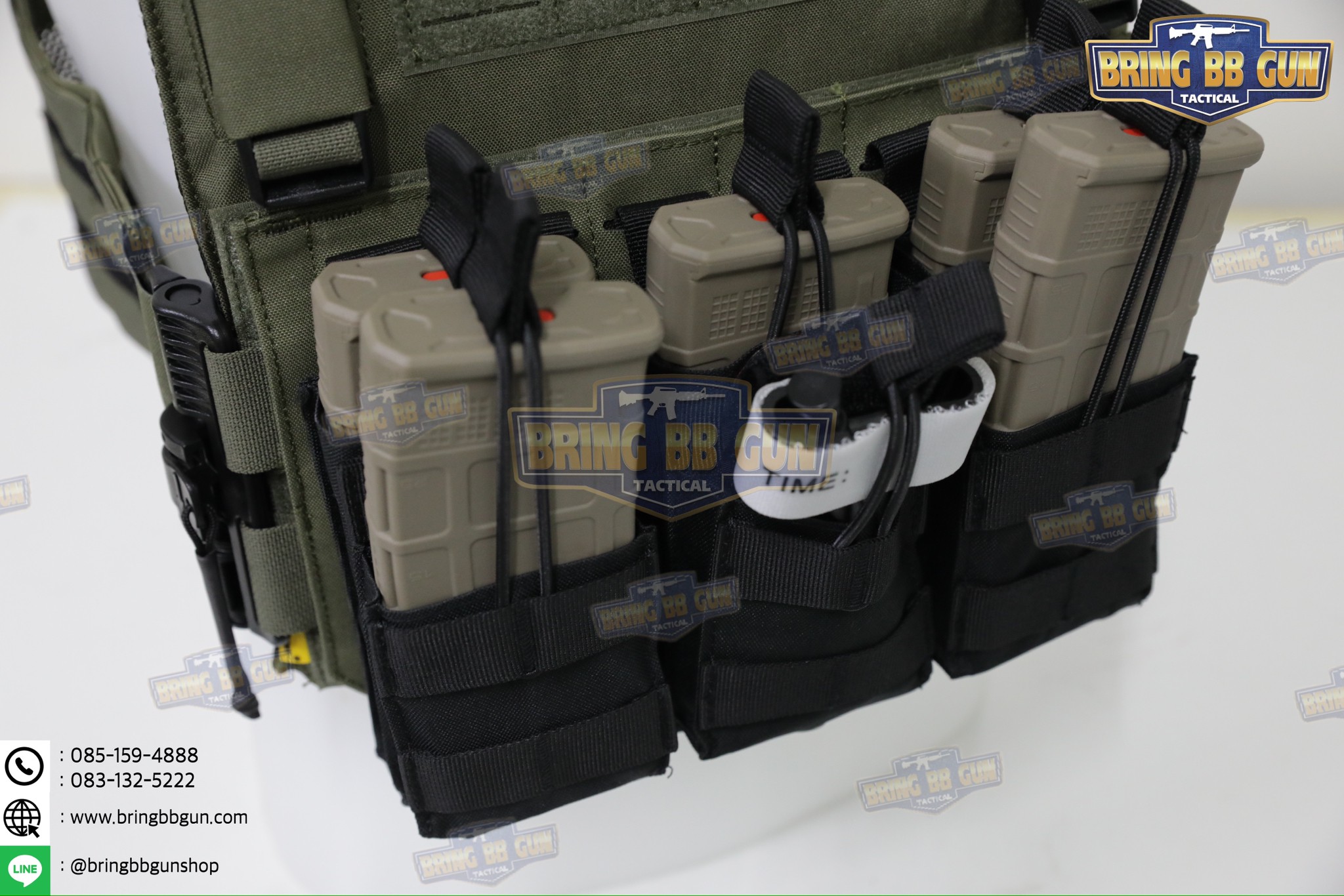 เพ้าแม็กกาซีนปืนยาว (แบบผ้า) รุ่น 6ช่อง (M6)