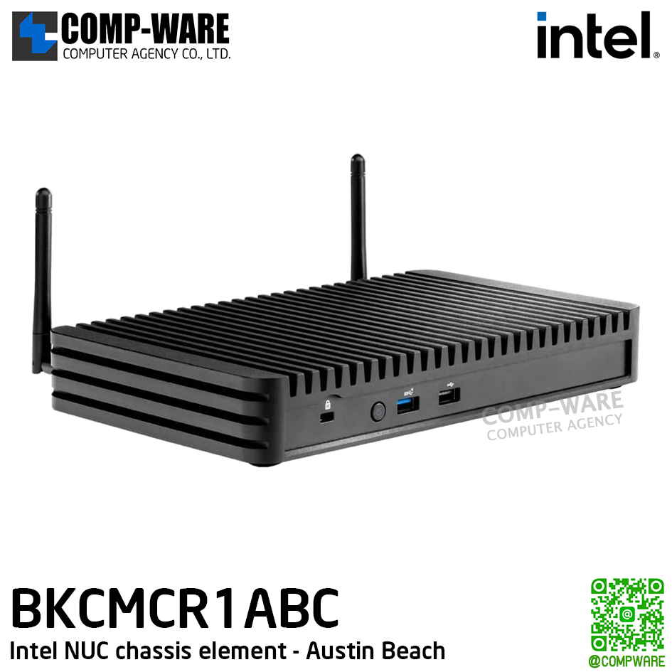 Intel NUC chassis element - Austin Beach, Intel NUC Rugged Chassis Element CMCR1ABC, 6 HDMI, no cord, 2 pack / 3Y Warranty / เครื่องเปล่า ไม่รวมสายต่อ - BKCMCR1ABC,999M9A