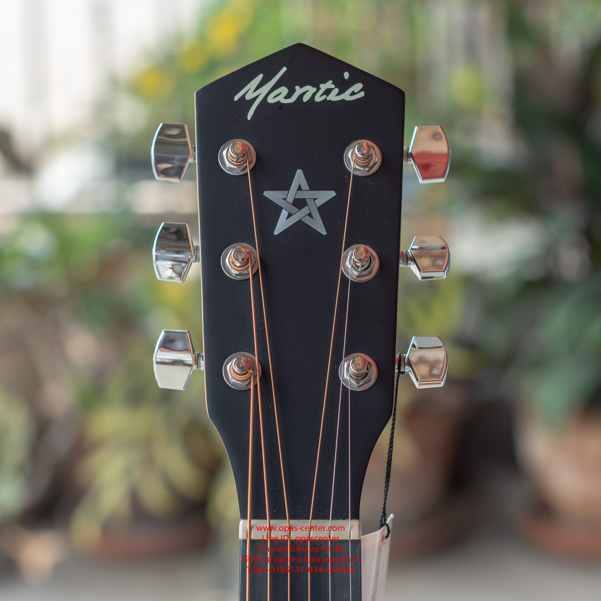 กีต้าร์โปร่งเว้า 41 นิ้ว Mantic GT-1GC ของใหม่ สีไม้ ขัดด้าน สวยมาก