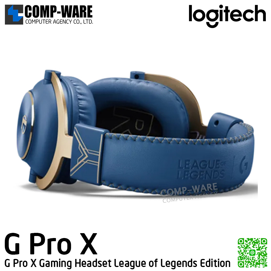 Logitech G PRO X Gaming Headset League of Legends Edition - 2Y Warranty - 981-001107