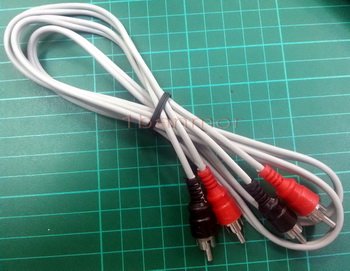 สายสัญญาณ RCA 4 หัว ยี่ห้อ VST คุณภาพดี ทนทาน บัคกรีขั้วทุกเส้น ผลิตในประเทศไทย ไม่ใช่ของจีน