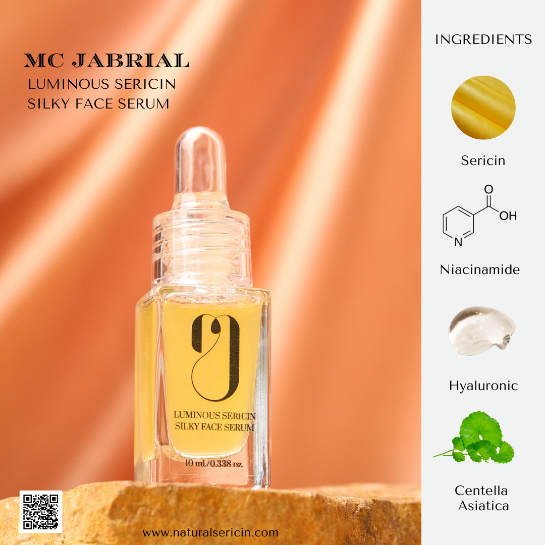 Luminous Sericin Silky Face Serum 10ml. ลูมินัส เซริซิน ซิลค์กี้ เฟส เซรั่ม ขนาด 10มล.